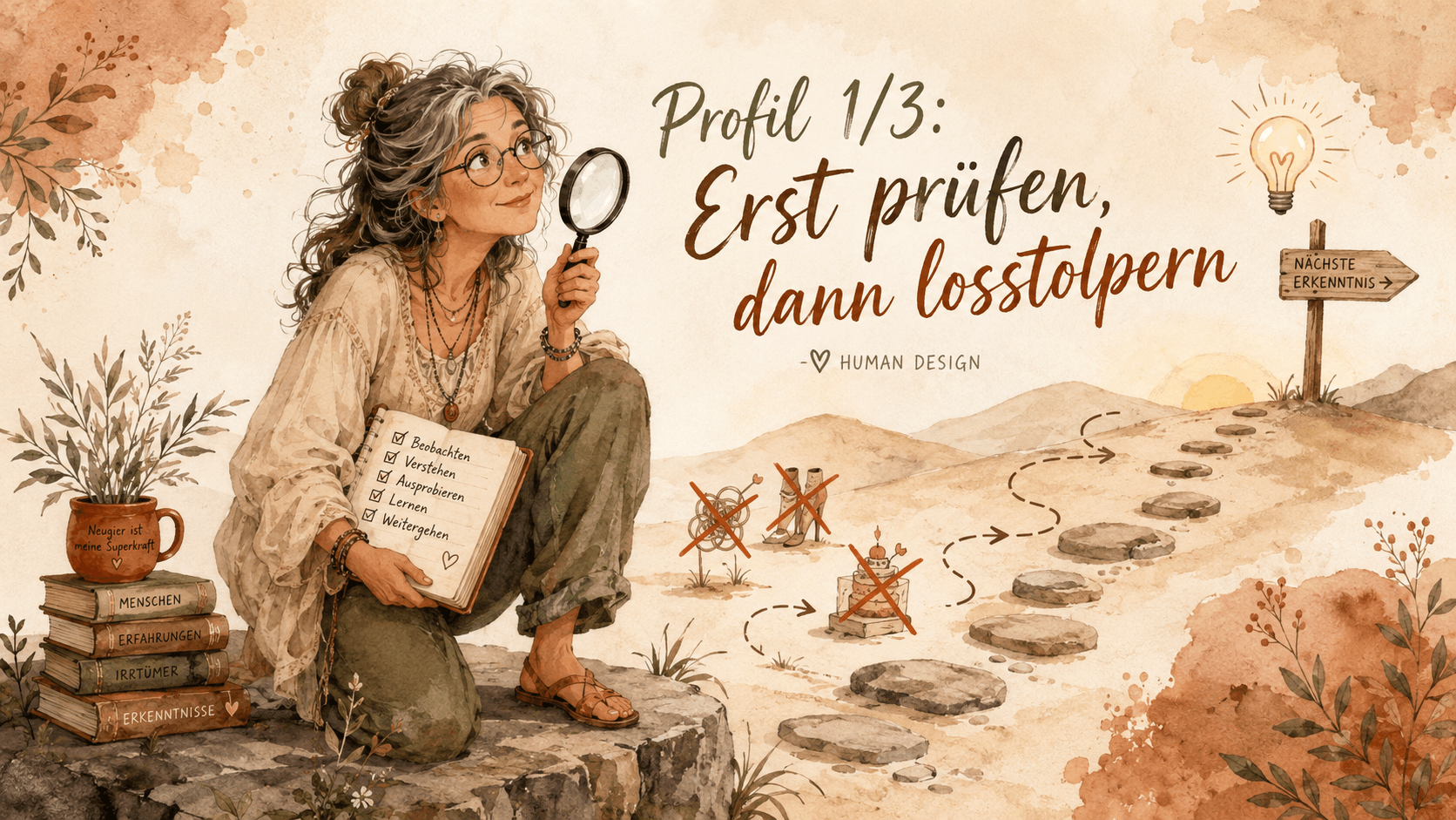 1/3 Profil: Erst denken, dann stolpern