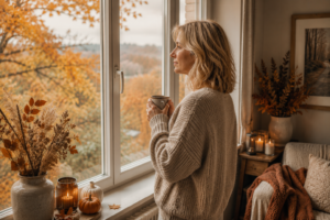 Auszeit nehmen im Herbst. Human Design. Frau 40+